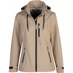 BJØRNSON Kaisa Softshell Tussenjas Dames - Winddicht - Fleece - Maat 48 - Beige