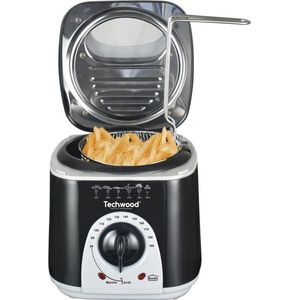 Techwood TFF-86 friteuse Single Stand-alone Friteuse Zwart - Grijs - Friteuse - Grijs - Zwart