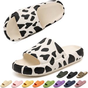 Geweo - Slippers Heren Dames - EVA Badslippers Unisex - Verdikte - Lichtgewicht - Super Zacht aan je Voeten - Anti-Slip en Stevig Voetbed - Anti-lawaai - Koekleur - Maat 40/41