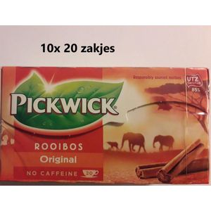 Pickwick thee - Rooibos Original - multipak 10x 20 zakjes