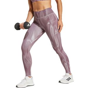 adidas Performance Optime Full-Length Print Legging - Dames - Grijs- L