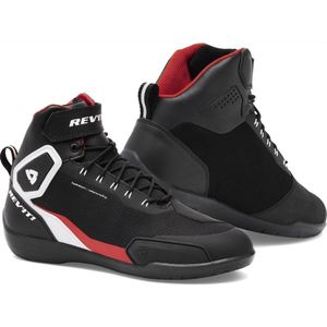 REV'IT! G-Force H2O Black Neon Red Motorcycle Shoes 44 - Maat - Laars