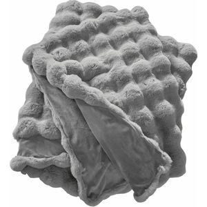 LOBERON Plaid Zalina grijs