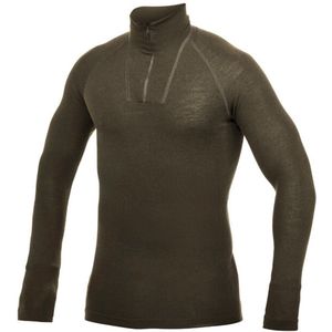 Woolpower Merino Base Layer Zip Turtleneck LITE - Pine Green
