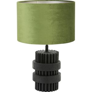 Light and Living tafellamp - groen - hout - SS102124