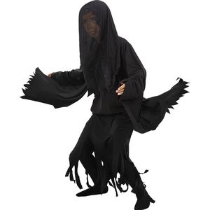 Funidelia | Dementor kostuum Harry Potter voor jongens - Schurken, Tovenaars, Films & Series, Hogwarts - Kostuum voor kinderen Accessoire verkleedkleding en rekwisieten voor Halloween, carnaval & feesten - Maat 135 - 152 cm - Zwart
