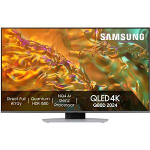 Samsung QE50Q80D - Zilver - 50 inch - TV - 4K - QLED - 2024 model