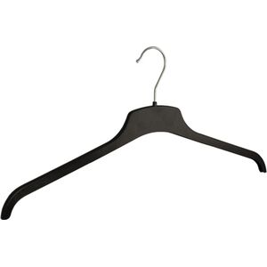 De Kledinghanger Gigant - 40 x Blousehanger / shirthanger kunststof zwart, 47 cm