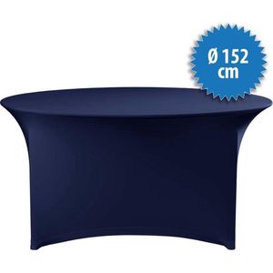 Cover Up Tafelrok Stretch - Ø152cm - Incl. Topcover - Donkerblauw