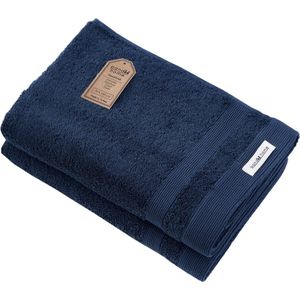PandaHome - Badhanddoeken - 2 delig - 2 Badhanddoeken 70x140 cm - 100% Katoen - Blauw - Strandlaken - Handdoek sauna