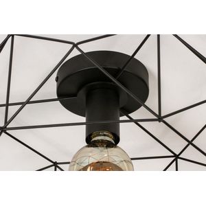 Lumidora Plafondlamp 74271 - Plafonniere - MIA - E27 - Zwart - Metaal - ⌀ 35.5 cm