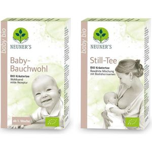 Neuner's pakket, 1x Borstvoedingsthee + 1x Babythee - 2 doosjes x 20 zakjes - streng gecontroleerd op kwaliteit, biologische kruidenthee.
