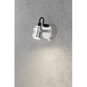 Konstsmide Monza LED 3x1W - Wandspot zwenkbaar 14cm bwm - 230V - 3000K - zilver