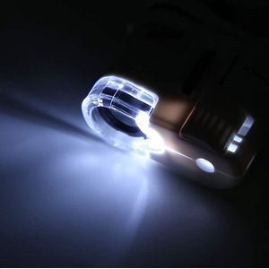 Handige 60X Vergrootglas met LED UV-licht Mini Clip Microscoop - Handig in Gebruik .