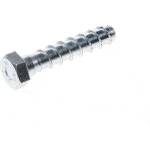 SFS Betonschroef Multi-Monti-plus, met zeskant kop en aangeperste ring, diameter 16 x 80mm, verzinkt