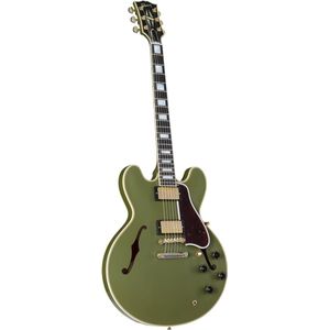 Gibson 1959 ES 355 Reissue Antique Olive Drab Stop Bar - Custom elektrische gitaar