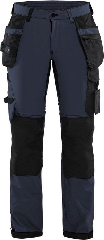 Blaklader Dames 4-weg stretch werkbroek 7192-1645 - Donker marineblauw/Zwart - C48