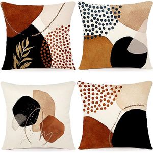 SHOP YOLO-kussenhoes 50x50- katoen linnen kussenhoes- bankkussen sierkussens boho- decoratie kussenhoezen woonkamer