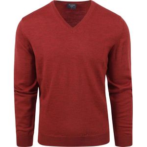 OLYMP - Casual Trui Wol Rood - Heren - Maat 3XL - Modern-fit