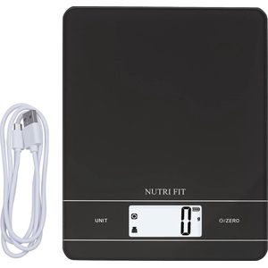 Digitale Keukenweegschaal - Multifunctioneel, Oplaadbaar, Hoge Precisie, Draagbaar, Tot 5 kg