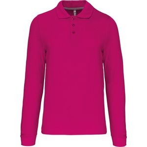 Kariban Polo lange mouwen K243 - Fuchsia