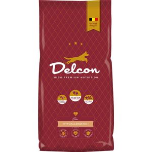 Delcon High Premium Hondenvoer - Adult Regular Hypoallergenic - 3kg - Hondenbrokken zonder Granen - hondenvoer & snacks hond - Hypoallergene voeding hond