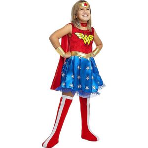 FUNIDELIA Wonder Woman kostuum voor meisjes - Maat: 122 - 134 cm