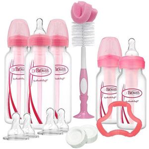 Dr. Brown's Options+ Anti-colic | Giftset Standaardfles roze