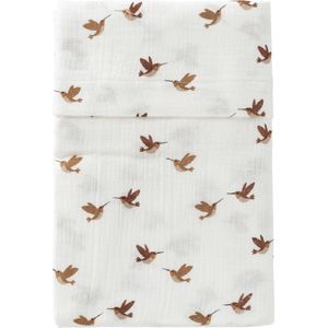 Cottonbaby Soft Ledikantlaken - 120x150 - Flying Birds