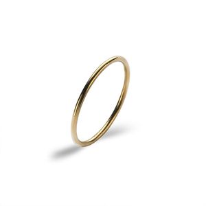 Twice As Nice Ring in goudkleurig edelstaal, dunne ring 68