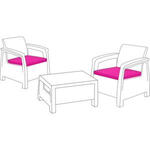 Vervanging rotan zitkussen | patio meubels stoel bekleding | Outdoor Seat | waterafstotend | 2 stuks set (roze)