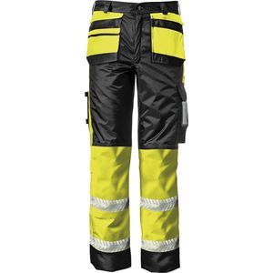 ICARUS Werkbroek Heren - Werkbroeken Heren Hi-Vis Geel/Zwart - Verwijderbare Holsterzakken - Reflecterende Band - Multifunctionele Zak