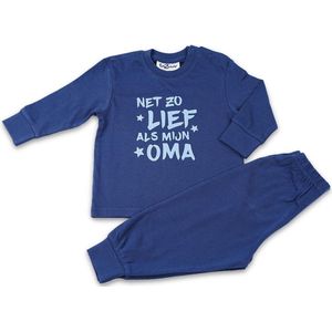 Fun2Wear - Pyjama Lief Als Oma - Navy Blauw - Maat 74 - Jongens