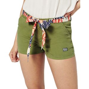 Superdry Vintage Chino Hot Korte Broek Groen L Vrouw