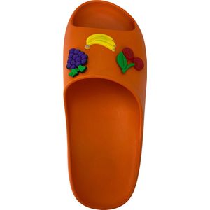 Zenne Slipper, Fruitige EVA-Slippers, Heren-Dames Slipper, Antibacterieel Slipper, Anatomical Slipper, Oranje-Maat:39