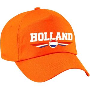 Nederland / Holland landen pet oranje volwassenen - Nederland / Holland baseball cap - EK / WK / Olympische spelen outfit