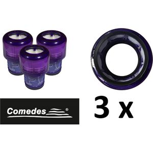 3 x COMEDES filter voor stofzuiger Dyson V11, V15, SV22, SV14 - Dyson V11 Dyson V11 Absolute Extra Dyson V11 Absolute Dyson V11 Torque Drive Dyson V11 Animal Dyson V11 Absolute Extra Pro Dyson V15 Dyson V15 Detect Dyson SV14 Dyson SV17 Dyson SV22.