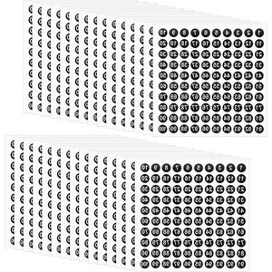 30 vellen 1-100 cijferstickers - Kleefcijfers om op te plakken - Zelfklevende etiketten weerbestendig voor kantoor, thuis en kinderen