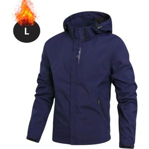 Nivard Windjas Voor Heren - Parka - Lente & Herfst - Jas - Volwassen - Windjack - Windbreaker - Outdoor - Marineblauw - Maat L