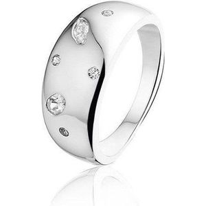 Montebello Ring Jana - 925 Zilver Gerhodineerd - 9mm - Maat 58-18.5mm