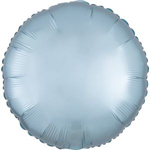 Amscan Folieballon Pastel Circle 40 Cm Blauw
