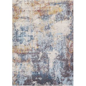 SURYA Vloerkleed - Woonkamer, Slaapkamer - Modern Abstract Tapijt VALERIE - Meerkleurig/Blauw - 160x213 cm
