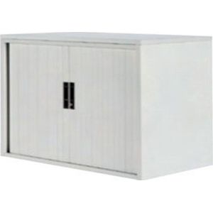 Archiefkast met slot - 120cm breed - Roldeurkast 75x120x45 - 1 legplank - Wit (Nederlands Product - BUUR Collectie)