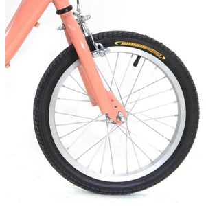 Gran VidaÂ® - Driewieler Kinderfiets - 16 Inch - Zalmkleurig - Modern Ontwerp - Voor 7-10 Jaar - Met Mand