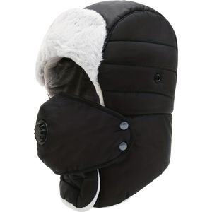 Livano Wintermuts - Heren - Dames - Volwassenen - Muts - Ski Mask - Bivakmuts - Balaclava - Ski Masker - Face Mask - Full Face Mask - Winter - Zwart