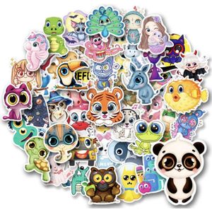 Winkrs | Dieren Stickers | 50 Stuks - Stickers geschikt voor Muur, Laptop, Telefoon, Notitieboek, etc. | Geschikt voor kinderen