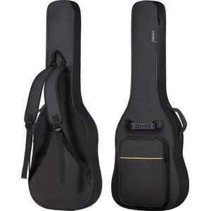 Gitaartas waterdicht gevoerd - Yellow Line - 6 mm dik - geschikt voor elektrische en akoestische gitaren Guitar Bag