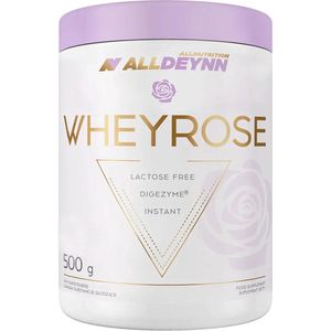 Alldeynn | WheyRose | Natural 500gr 16 doseringen | Lactose vrij | Instant | Digezyme | Spijsvertering Enzymen | Eiwitten | Whey Proteïne | Whey Protein | Nutriworld