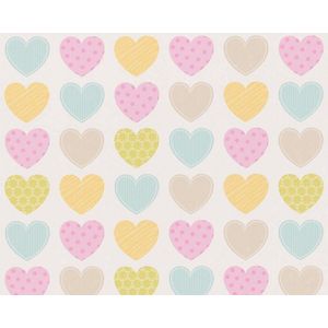 HARTJES BEHANGPAPIER | Kinderkamer - meerkleurig wit - A.S. Création Boys & Girls 6