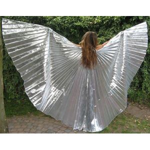 Isis wings / vleugels zilver voor dans of theater